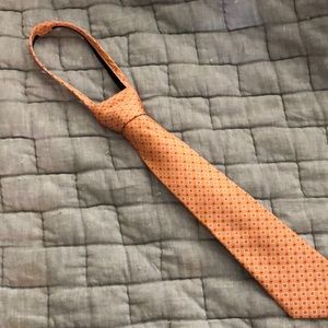 Boys Orange silk necktie